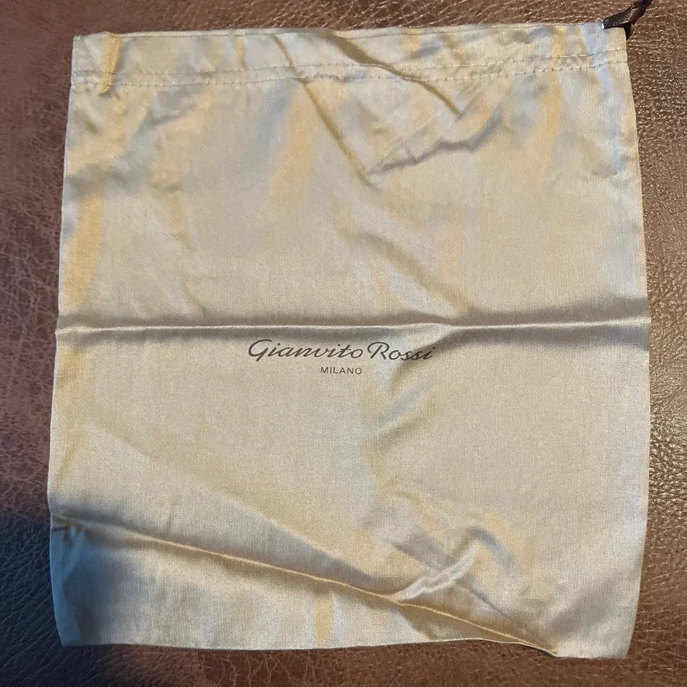 Gianvito Rossi Milano‎ Dust Bag Pouch Silk Satin Drawstring